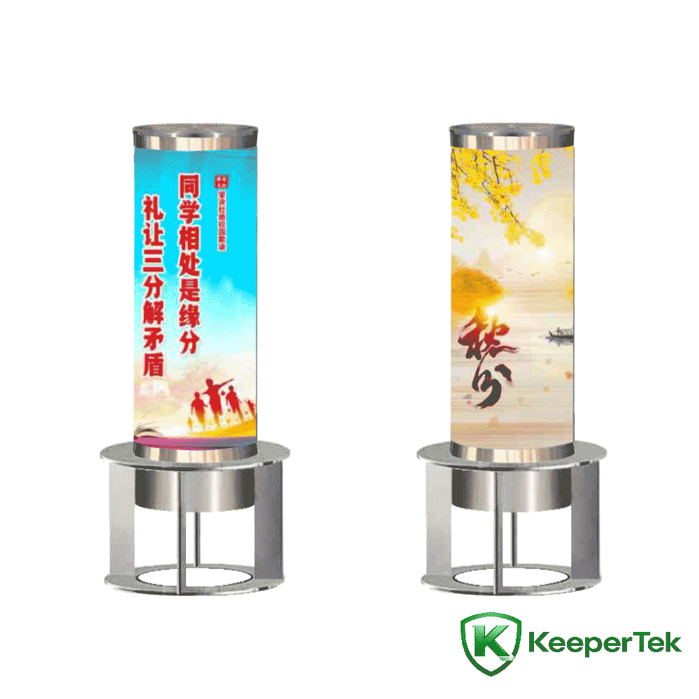 Coloană fixă ​​tip casetă luminoasă publicitară KT-DX09